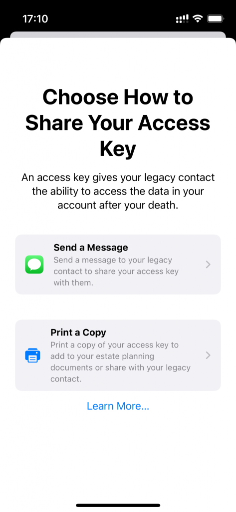 how to share your access key