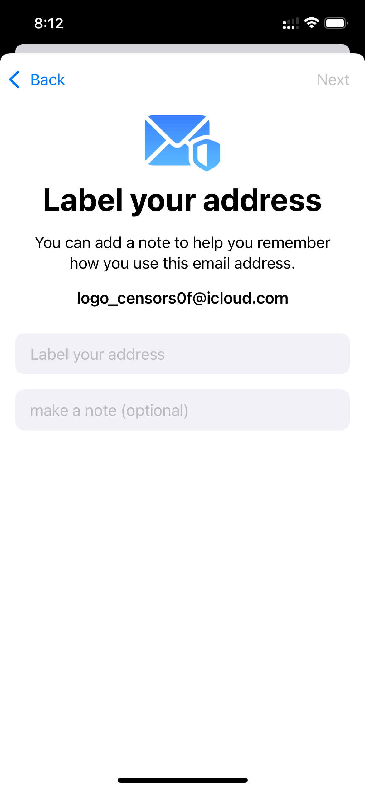 Hide Your Email Account on iPhone
