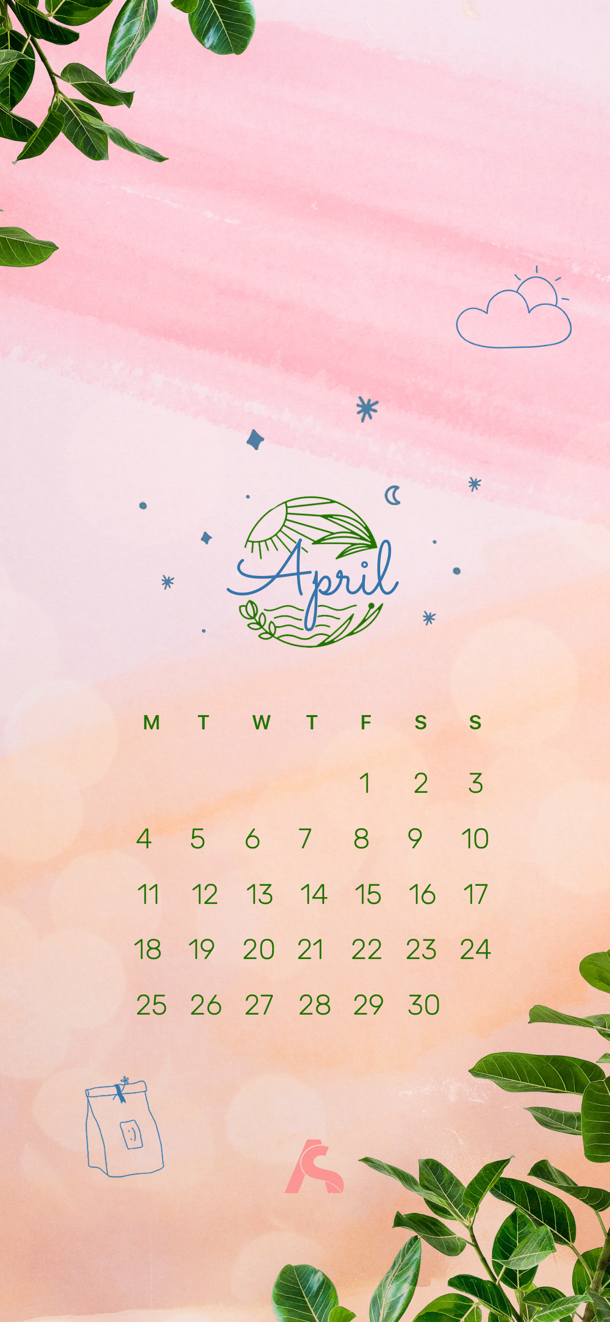 April Iphone Calendar Wallpaper in HD Quality 10  Calendar wallpaper Cute  wallpaper for phone Iphone wallpaper